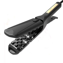 Керамический гофрированный утюжок для волос, выпрямитель для волос, щипцы, пушистая прическа, электрические щипцы для завивки волос, гофрированный утюжок 220 В