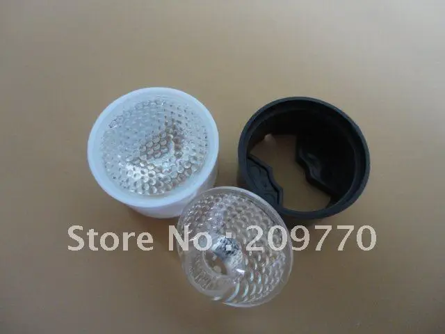 

LED lens With stent 24MM Particle surface 45 degrees lens ,1W 3W 5W LENS