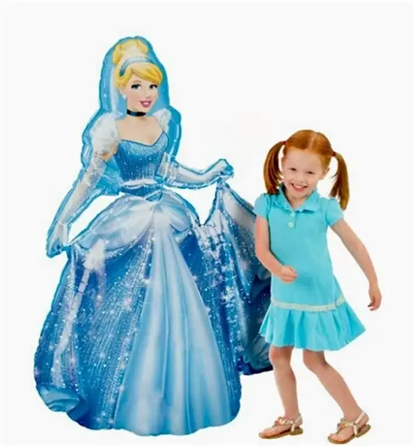 93*55cm Large Belle Cinderella Snow White Elsa Princess Foil Balloons Baby Birthday Party Decoration Helium Balloons kid gift