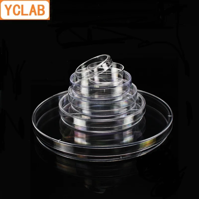 120mm Petri Bacterial Culture Dish PS Plastic Disposable Sterile Polystyrene Laboratory Equipment 10PCS