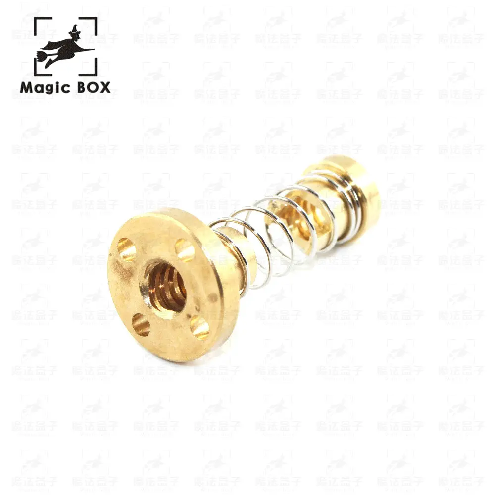 

Threaded Rod Lead Screws DIY CNC 3D Printer Parts T8 Anti Backlash Spring Loaded Nut Elimination Gap Nut for 8mm