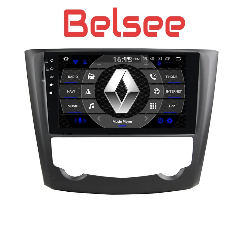 

Belsee 9" Octa Core PX5 Ram 4G+32G Android 8.0 Autoradio Car GPS Navigation Stereo Radio Play for Renault Kadjar 2015 2016 2017