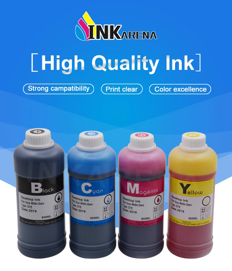 500ml impressora kit de recarga tinta para