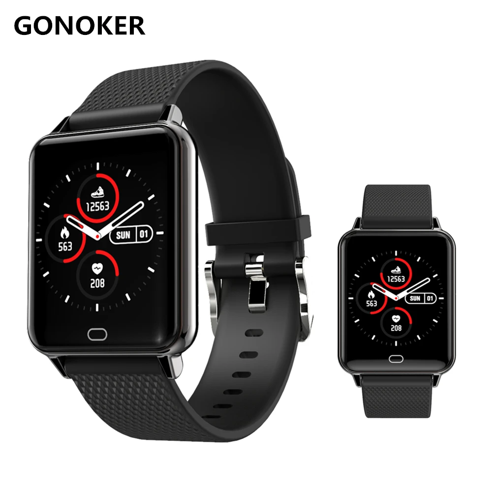 IP68 Водонепроницаемый Смарт часы крови Давление монитор сердечного ритма Smartwatch