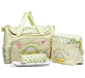 4 шт./компл. Высокое качество Tote Детские сумки на плечо подгузники Прочный подгузник сумка Мумия сумка для мамы и малыша - Цвет: 005yellow