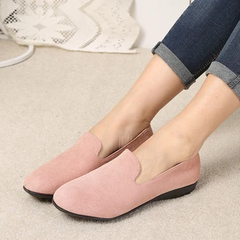 

COOTELILI Plus Size Women Flats Shoes 2019 Spring Style Slip-on Casual Female Loafers Flats Comfortable Ladies Shoes 40,41,42,43