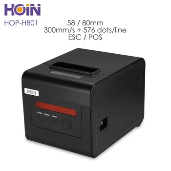 

HOIN HOP-H801 80mm USB Thermal Printer Receipt Printing Machine 300mm/s Compatible with ESC/POS Supports Android and iOS