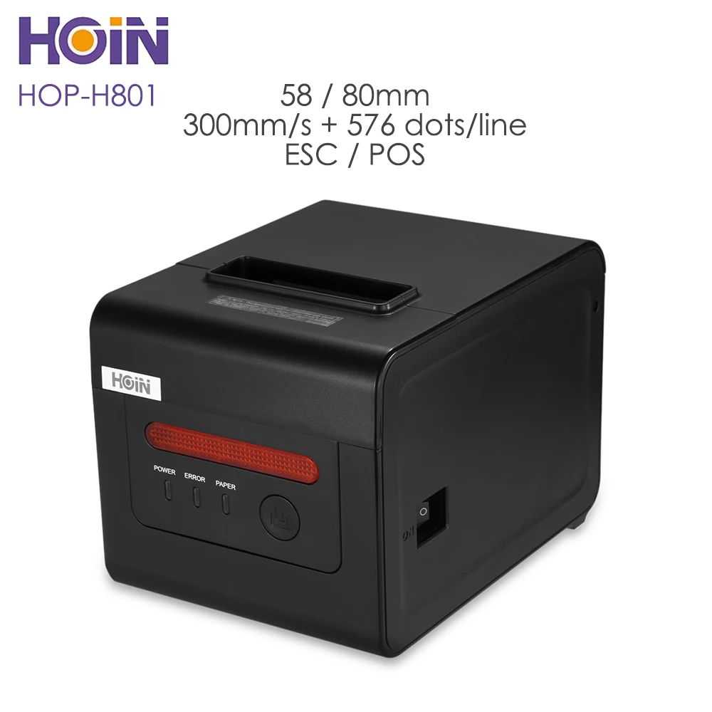 

HOIN HOP - H801 80mm USB Thermal Printer Receipt Printing Machine 300mm/s ESC / POS