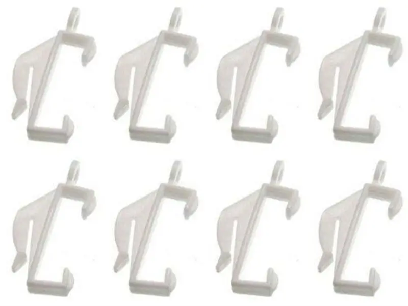 60pcs Curtain Rail Track Glide Hooks Curtain Glider for Rail Trackin