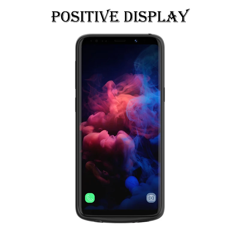 Роскошный 5200 mah Батарея Зарядное устройство чехол для samsung Galaxy S9 плюс Мощность Bank