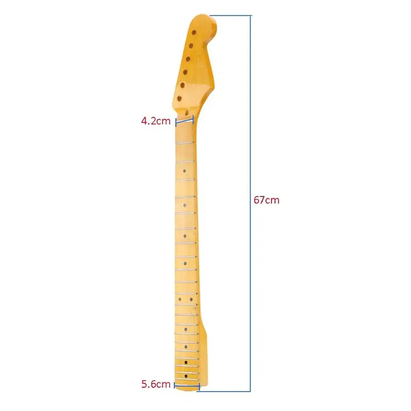 

1Pc Maple Wood Electric Guitar Neck 22 Fret Tele Parts Replacement Guitar Parts Accessories Musical instrument supplies