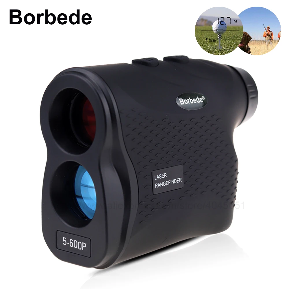 

Borbede Golf Rangefinder Hunting Telescope 600m/900m/1200m/1500m Laser Distance Meter with Speed Scan Fog Measurement