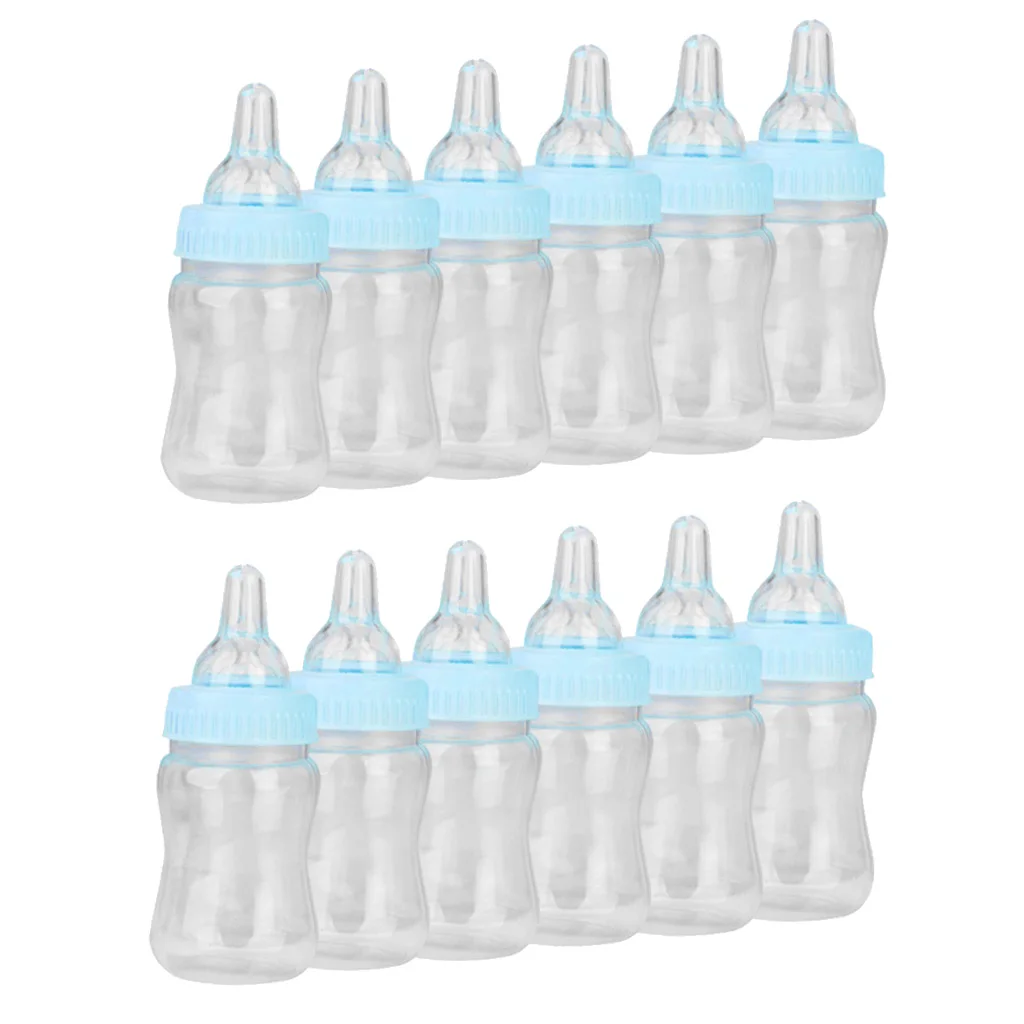 12pcs Baby Bottle Baby Baptism Favors Accessory Decoration For Home Party