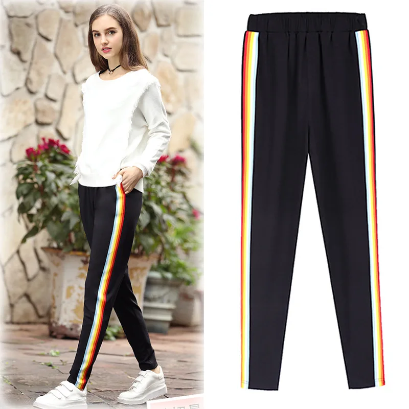 

XL-5XL Plus Size Casual Women Trousers New 2019 Summer Fashion High Waist Full Length Pants Elastic Waist Female Pencil Pants