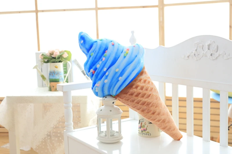 30CM New design 3D sweet ice cream pillow cushion car waist support cushion Soft Plush Stuffed Doll Toys Creative Pillow