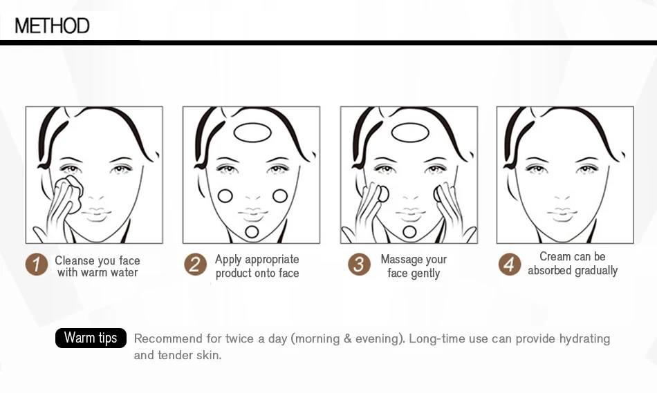 Rorec Whitening Donkey Snail Face Cream Anti Aging Facial Cream Hydrating Moisturizing Brighten Day Creams Skin Care