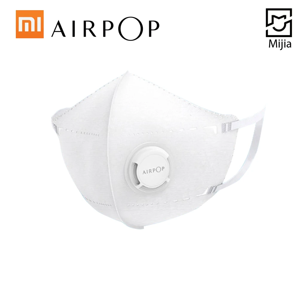 2 шт./лот, Xiaomi Mask Mijia Airpop, портативная, PM2.5, анти-Дымчатая маска, регулируемая, для ушей, удобная, для Xiomi Masks, умный дом - Цвет: white