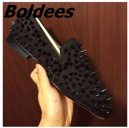 Gold Spiked Men Shoes (9)