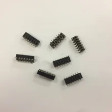 1,27 мм женский pin header Пластик высота 2,0 выносной разъем SMT 2*3/4/5/6/10/12/15/17/8/50P 1U PA6T