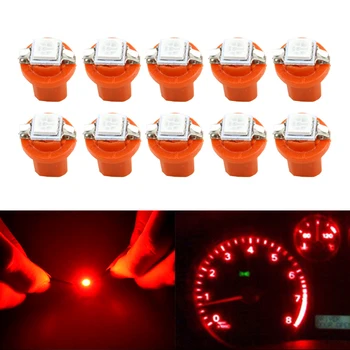 

10x B8.5D 509T B8.5 5050 T5 Led SMD Replacement Lamp Bulbs Universal For Car Gauge Speedo Dash Bulb Dashboard Instrument Light