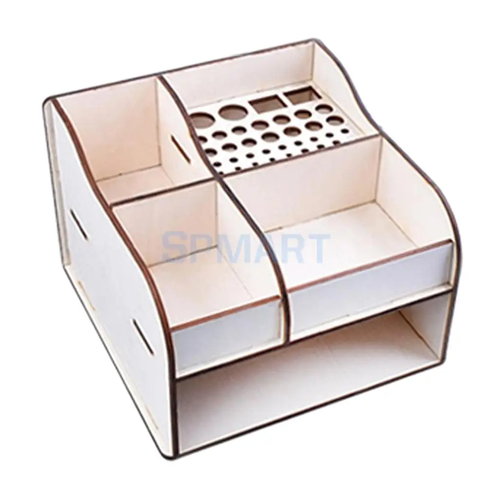 DIY Basewood Portable Action Figure Model Building Kit Tool Storage Rack Shelf for Gundam