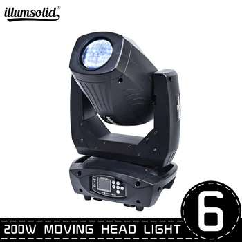 

professional stage lighting 200W led beam spot wash 3in1 moving head for concert 6pcs/lot