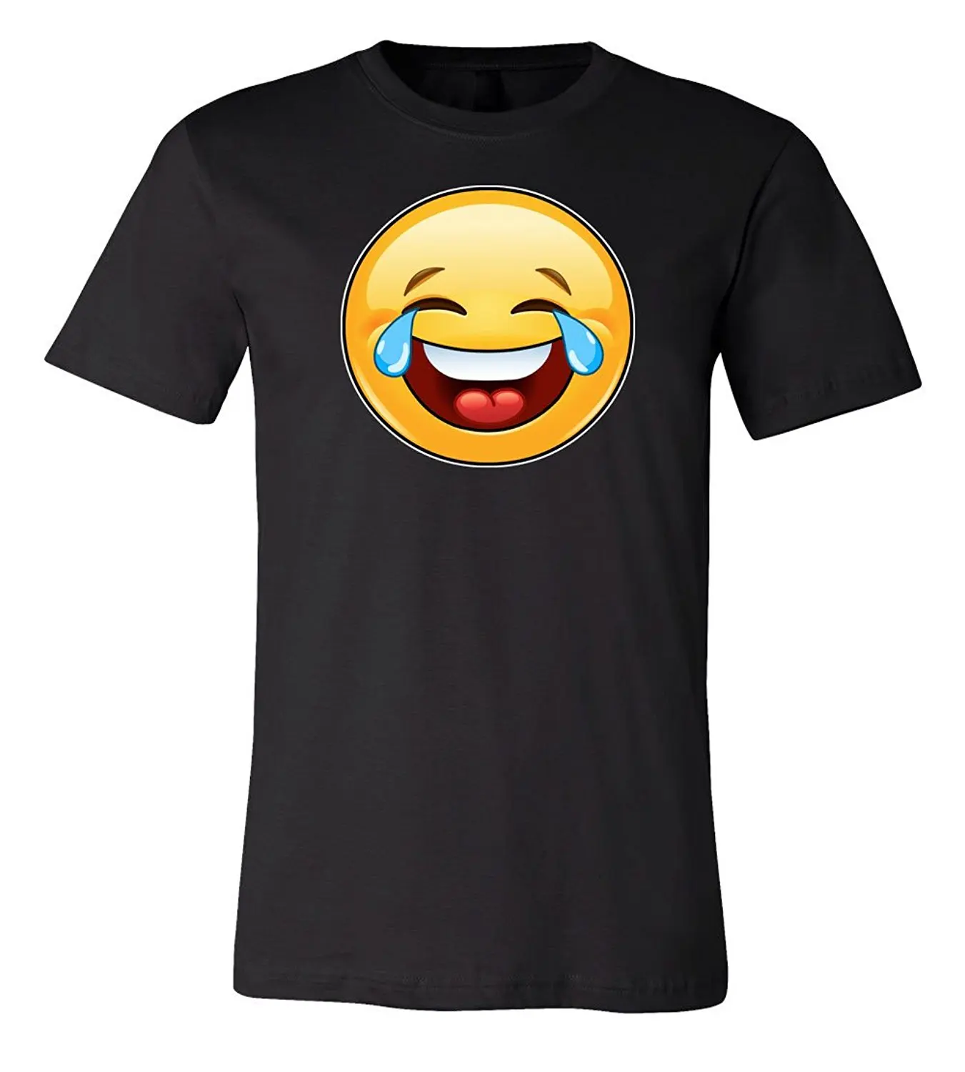 T Shirt for MenLaughing Tears Emoji T-shirt | Laughing Crying Tee Summer Casual Fashion Мужская одежда