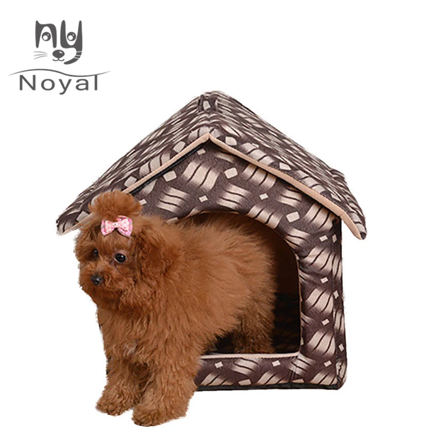 Dog House Pet Bed For Small Medium Dogs Cats Bed Tent Shape Soft Material Padded Winter Pet Mat Plus Soft Kitten Supplies