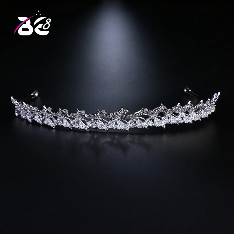 

Be 8 Hot Sale Zircon Tiara Headband CZ Crown Jewelry Bride Headpiece Wedding Hair Accessories Headbands Bijoux Cheveux H088