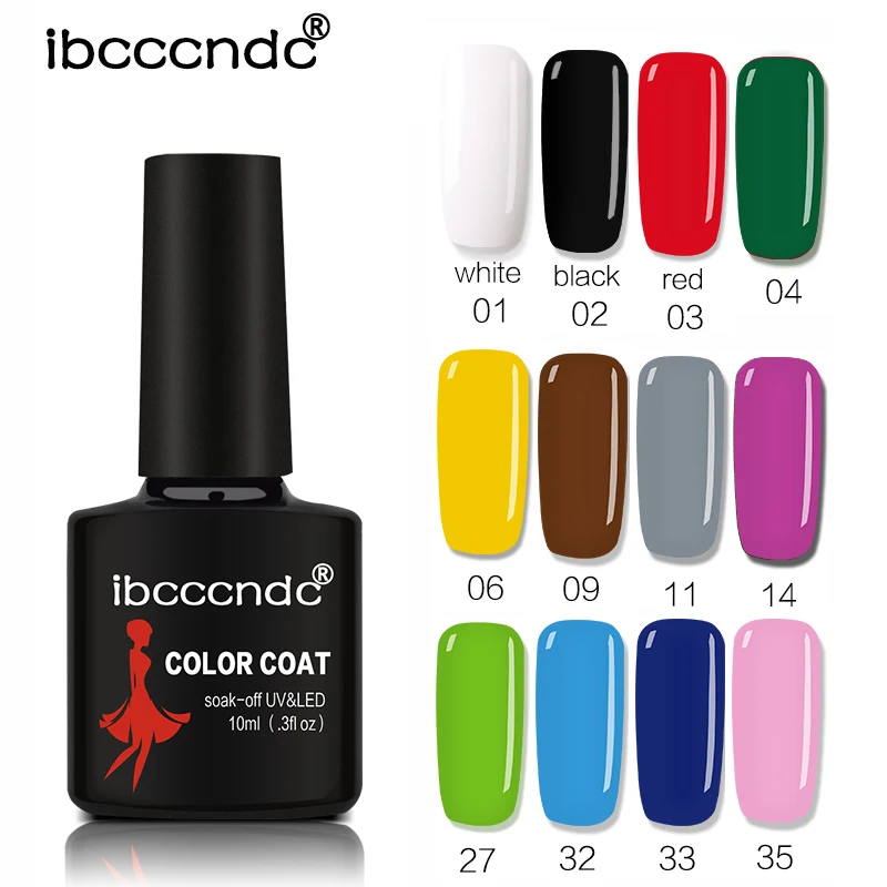 

New Brand Candy Color Long Lasting Nail Gel Polish 21colors Soak Off UV LED Nailpolish Nails Lacquer 10ml