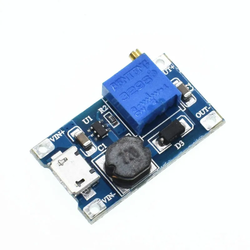 Регулируемый Модуль Boost 2A Повышающий с MICRO USB 2 в 24 В до 5 9 12 28 в|up 5v|5v 2a modulemodule 5v |