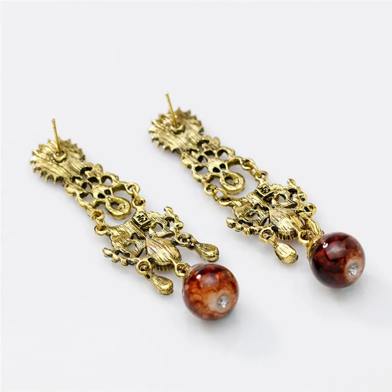 Trendy Earrings for women Dangle earrings Zircon earrings encrusted love heart earring for girls Jewelry Brincos Y10#N (7)