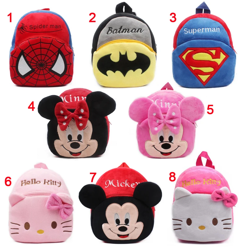 New cute cartoon kids plush backpack font b toy b font mini school bag Children s