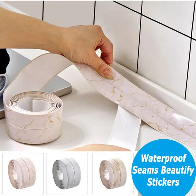 Vanzlife pvc a prova di muffa nastro adesivo da cucina lavandino del bagno imper Vanzlife pvc a prova di muffa nastro adesivo da cucina lavandino del bagno imper