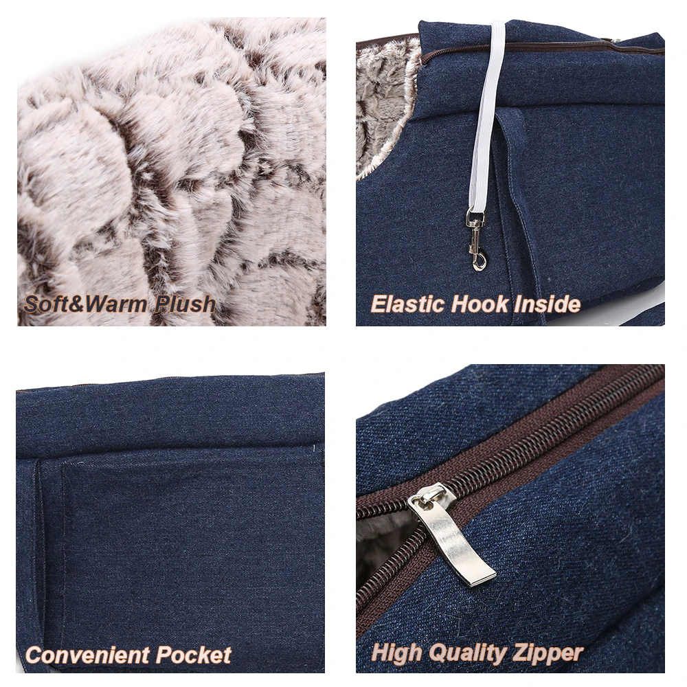 Dual Use Cat Carrier Shoulder Handbag for Outdoor Travel for Small Dogs Warm Soft Dog Cat Bed Pet Supplies Cat Carrier (4)