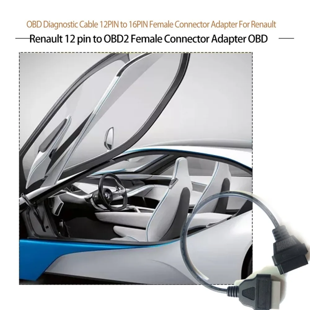 ##BUY Eaglerich 14Pin to 16PIN OBD1 OBD2 Cable For Nissan OBD II Diagnostic Interface ELM327 Scanner Extension Adapter Cor