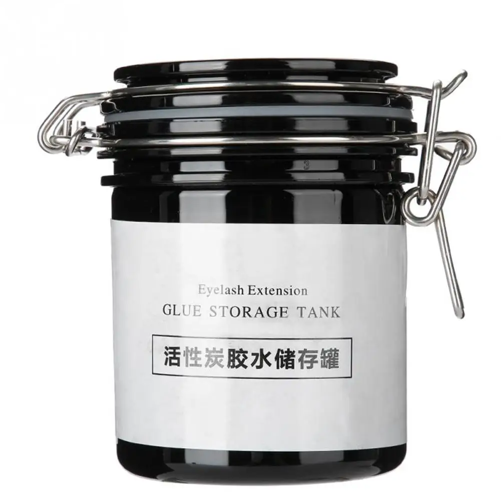Grafting Eyelash Glue Storage Jar Tank Activated Carbon Box Sealed Individual Container Makeup Tool | Красота и здоровье