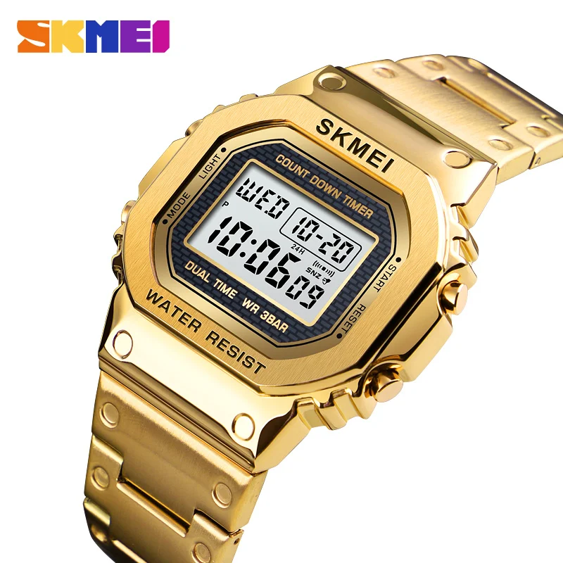 $19.79 Skmei Military Sports Watches Electronic Mens Watches Top Brand Luxury Male Clock Waterproof Led