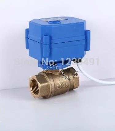 

Motorized Ball Valve 3/4" DN20 DC5V Brass Electric Ball Valve ,CR-03/CR-04 Wires