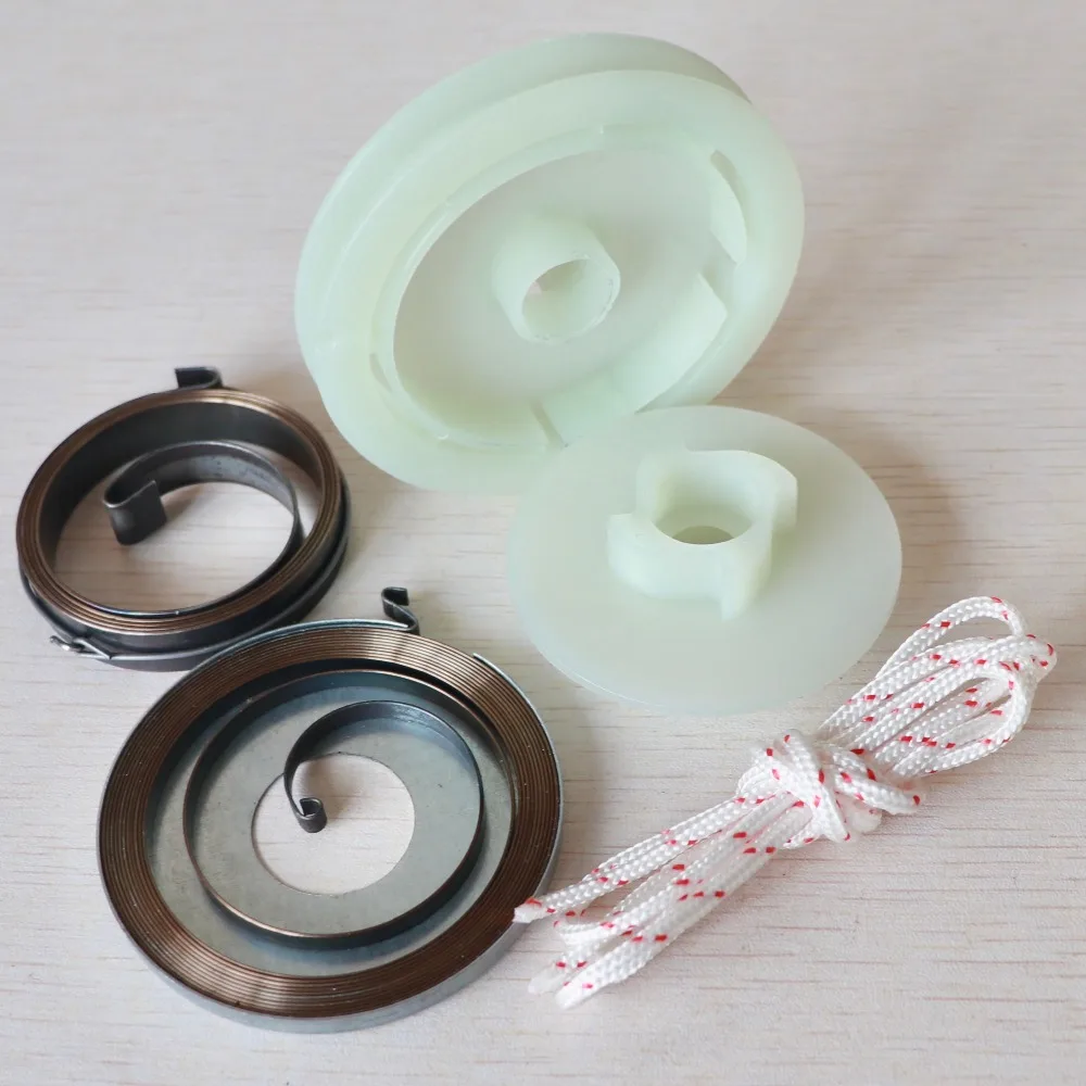 5200 5800 52cc 58cc Chinese Chainsaw Easy Starter Recoil Spring Pulley Rope Repair Kit Gas Saws 6
