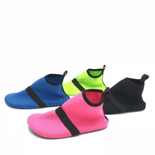 Стиль Высокая мужская и женская детская обувь для плавания обувь для подводного плавания Нескользящая пляжная красная обувь