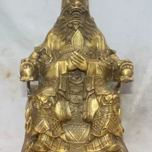 1" Китайский Миф Бронзовый Сиденья Короля Дракона Господь Бог Дождя Longwang Статуя