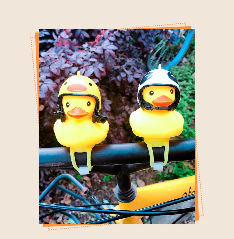 Lovely Duck  Helmet Ring Bell Toy For Motorcycle Cycling Bicycle Bike Ride Horn Alarm 14