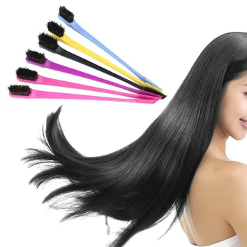 

Double Head Eyebrow Lash Brush Hair Dye Grooming Comb Soft Bristles Styling Tool