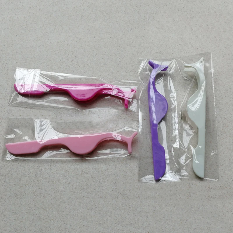 1pcs Eyelash Extension Auxiliary Clamp Clips Plastic Eyelashes Extension Tweezers Practice Beauty Eye Lash Makeup Tools Eyelash Tweezers