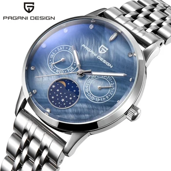 

Top Brand PAGANI DESIGN New Lady Fashion Quartz Watch Women 30M Waterproof shell dial Luxury Lady wrist Watch Relogio Feminino