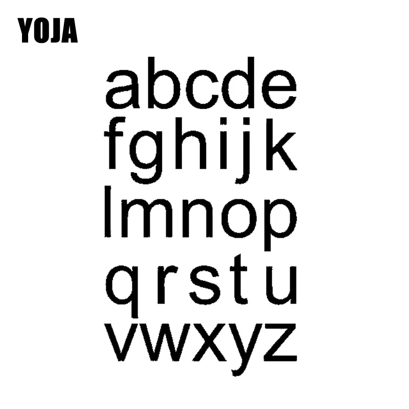 

YOJA 37.5CM*62CM Cartoon A-Z English Alphabet Letters Kids Room Nursery Home Decor PVC Wall Sticker W1-1014