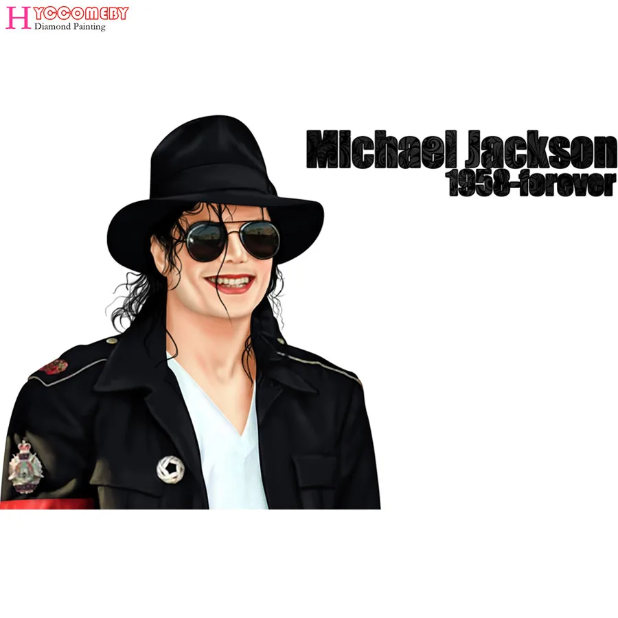 

5d DIY Diamond Painting full squar Cross Stitch Musical rock singer Michael Jackson Diamond Embroidery home Decorative gift