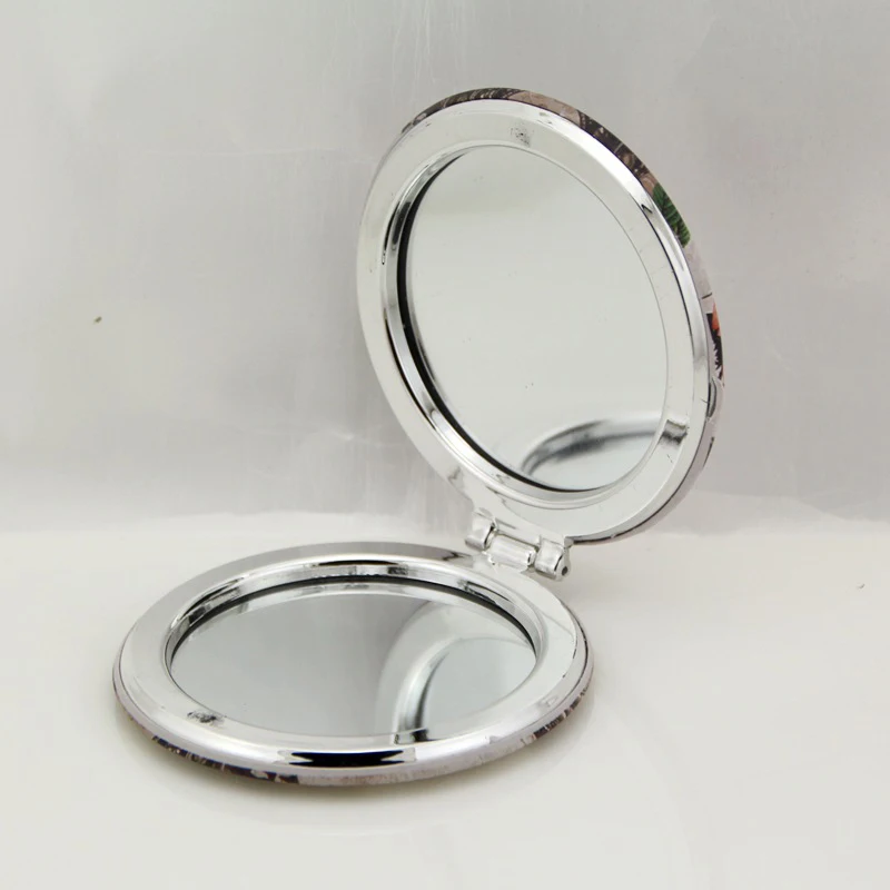 Милый макияж мини карманный Эйфелева башня стиль прозрачное стекло для женщин косметическое зеркало для красоты модное круглое карманное зеркало для макияжа