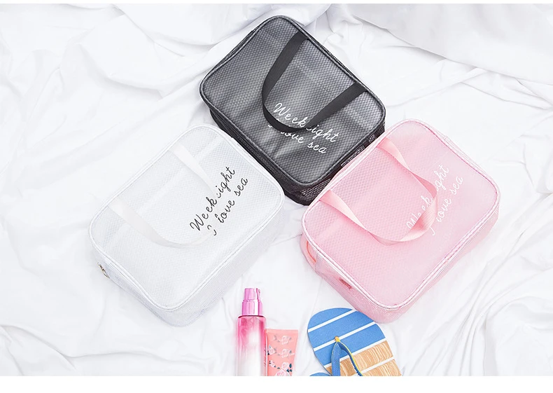 ETya прозрачный косметический пакет для женщин Путешествия водостойкие сумки макияж для мытья посуды случае несессер Организатор хранения